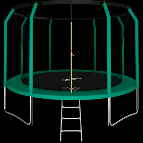 Батут премиум 12FT с внутренней страховочной сеткой и лестницей