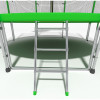Батут i-Jump Basket 6ft green