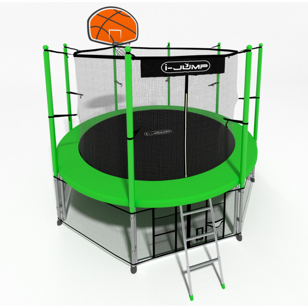 Батут i-Jump Basket 12ft green