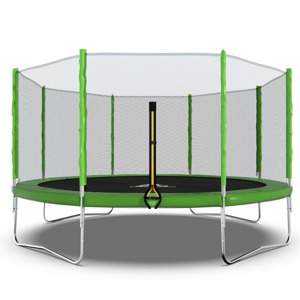 Батут DFC Trampoline Fitness с сеткой 14ft