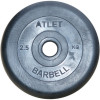 Диск обрезиненный BARBELL ATLET 2,5 кг / диаметр 26 мм