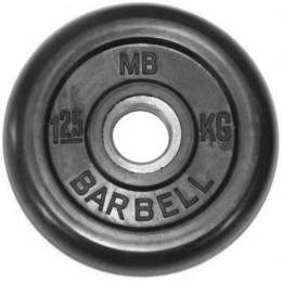 Диск обрезиненный BARBELL MB (металлическая втулка) 1.25 кг / диаметр 31 мм