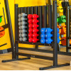 Гантель в виниловой оболочке, шестигранник PROFI-FIT 4 кг, красная