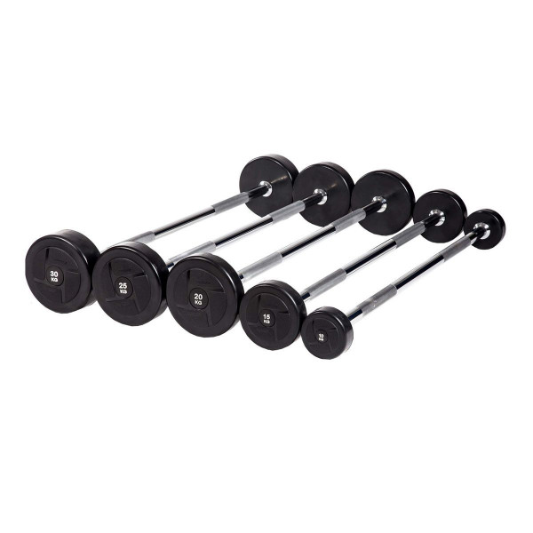 Набор прямых штанг (5 шт, 10-30 кг, шаг 5 кг) PROFI-FIT