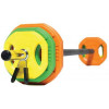 Штанга для аэробики и обрезиненные диски по 2 шт (1,25-2,5-5 кг) PROFI-FIT