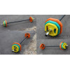 Штанга для аэробики и обрезиненные диски по 2 шт (1,25-2,5-5 кг) PROFI-FIT