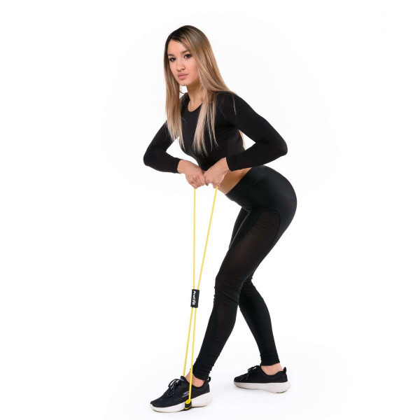 Эспандер трубчатый восьмерка, желтый, сопротивление слабое 3,5 кг PROFI-FIT