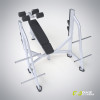 E-7041 Скамья-стойка для жима под углом вниз (Olympic Decline Bench)