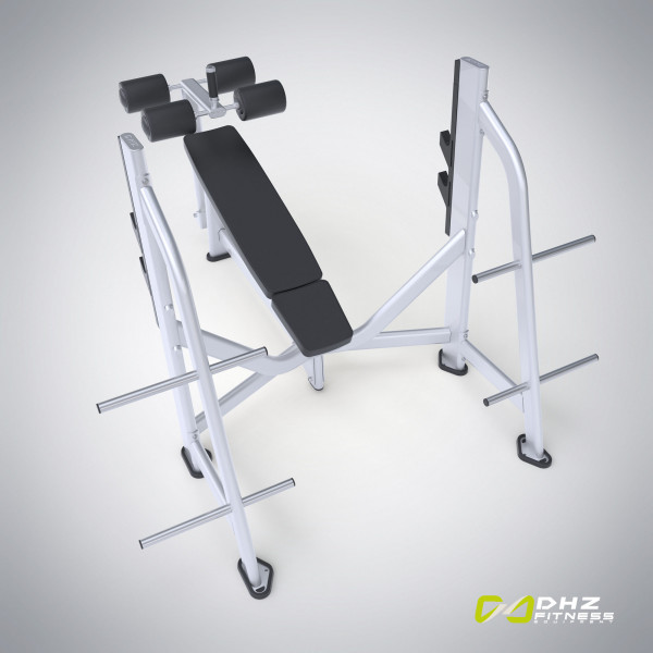 E-7041 Скамья-стойка для жима под углом вниз (Olympic Decline Bench)