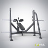 E-7041 Скамья-стойка для жима под углом вниз (Olympic Decline Bench)