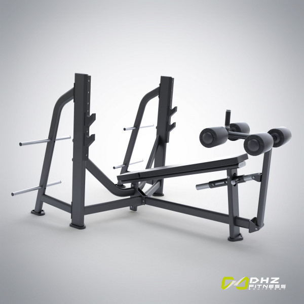 E-7041 Скамья-стойка для жима под углом вниз (Olympic Decline Bench)
