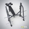 E-7041 Скамья-стойка для жима под углом вниз (Olympic Decline Bench)