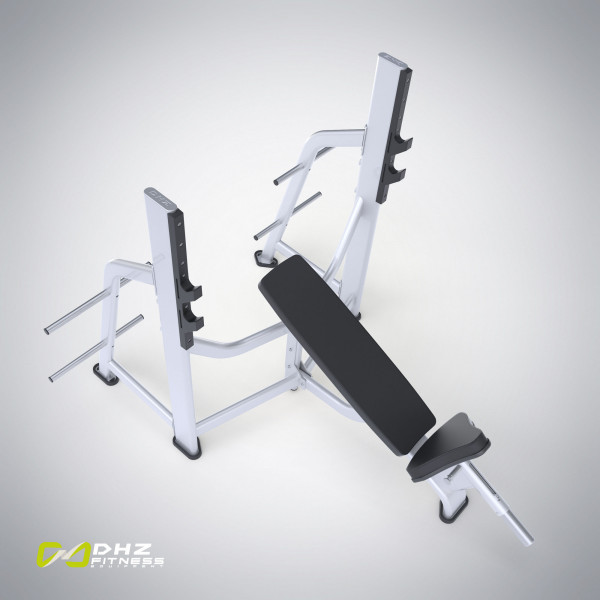E-7042 Скамья-стойка для жима под углом вверх (Olympic Bench Incline)