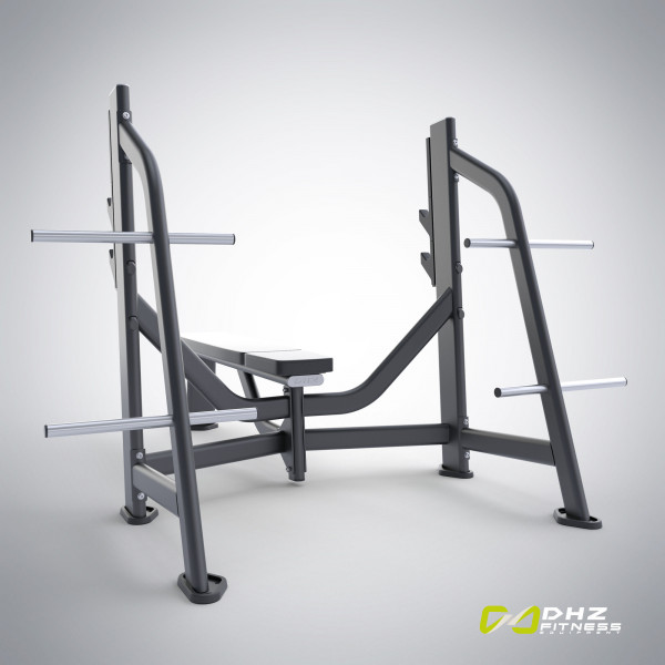 E-7043 Скамья-стойка для жима штанги лежа (Olympic Bench)
