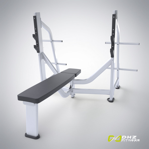 E-7043 Скамья-стойка для жима штанги лежа (Olympic Bench)