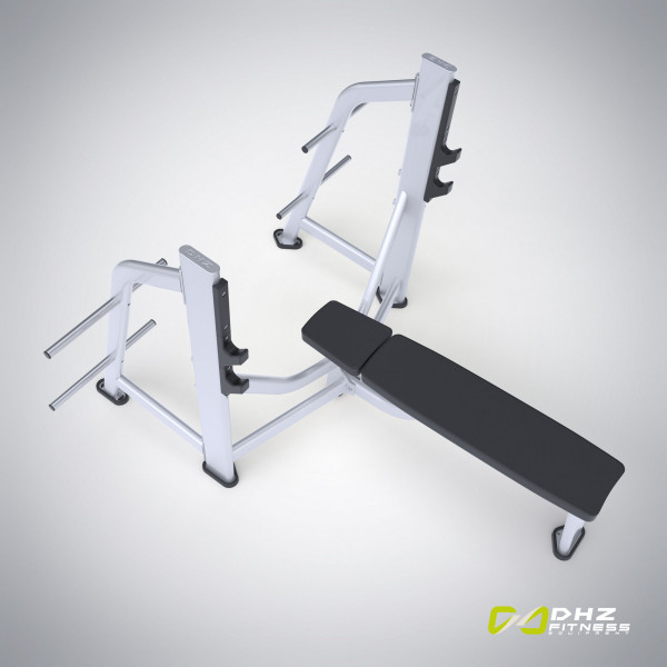 E-7043 Скамья-стойка для жима штанги лежа (Olympic Bench)
