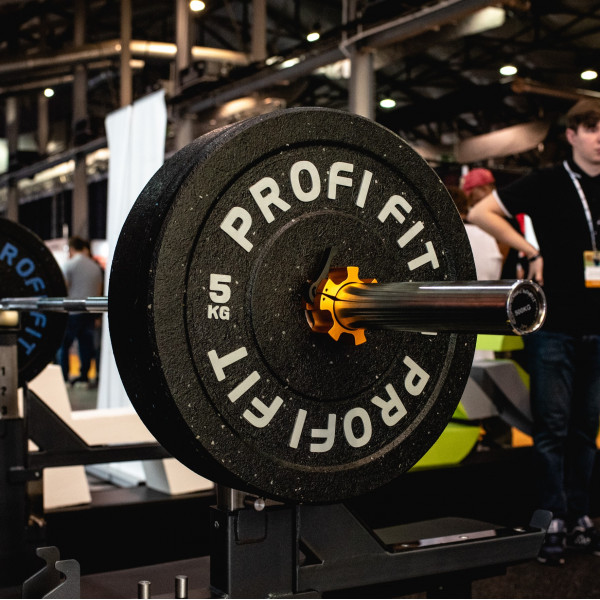 Диск для штанги HI-TEMP с цветными вкраплениями D51 мм PROFI-FIT 5 кг