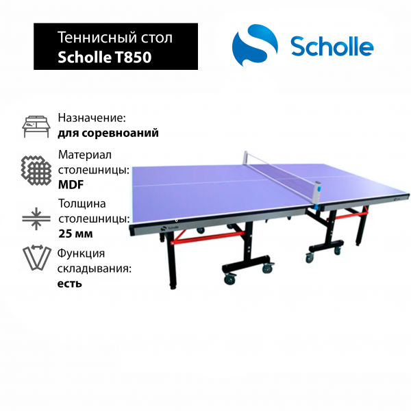 Профессиональный Теннисный стол для помещений Scholle T850