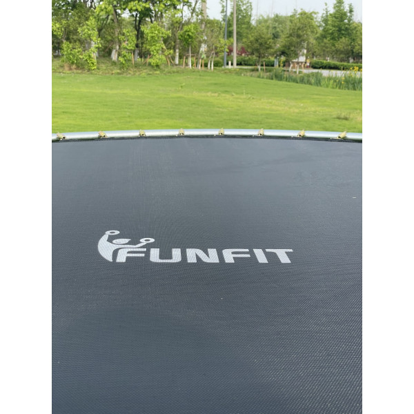 Батут FunFit 12 FT 374 см PRO inside зеленый