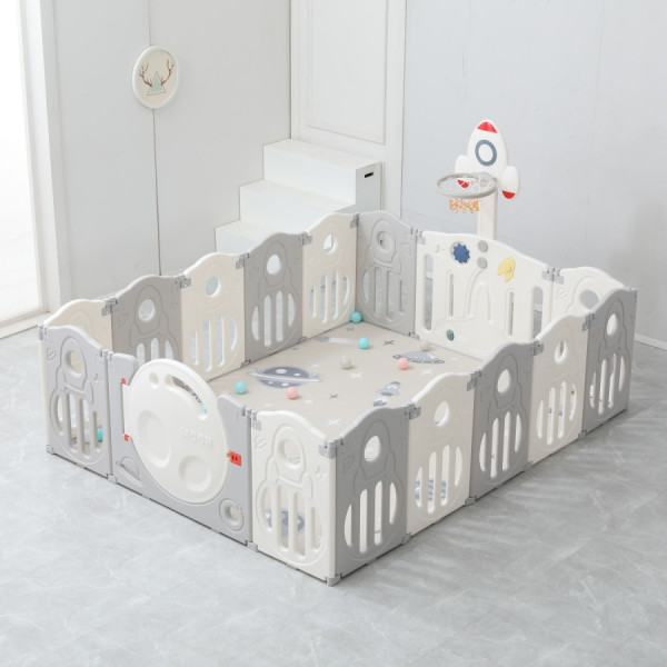 Манеж UNIX Kids SUPREME Space 200x200 Grey