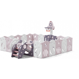 Манеж UNIX Kids SUPREME Space 200x240 Grey