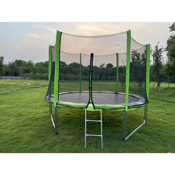 Батут FunFit 12 FT 374 см PRO Зеленый