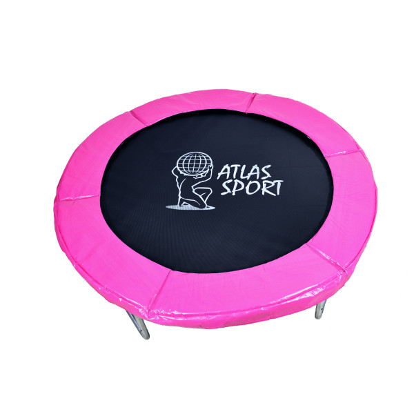 Батут Atlas Sport 140 см (4.5ft) на эластичных ремнях Pink