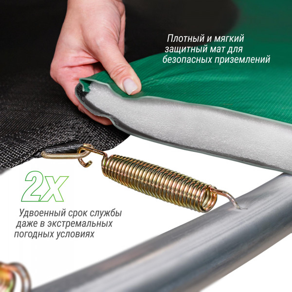 Батут UNIX Line SUPREME BASIC 10 ft (green)