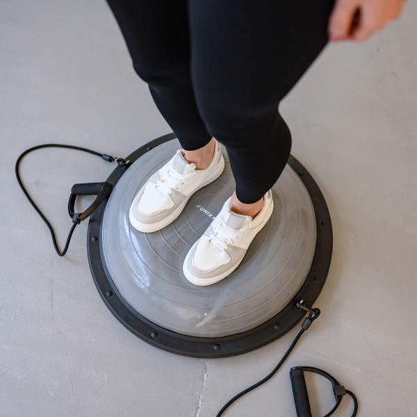 Полусфера балансировочная UNIX Fit Bosu с эспандерами, 46 см