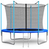 Батут Atlas Sport 252 см (8ft) с внутренней сеткой и лестницей BLUE