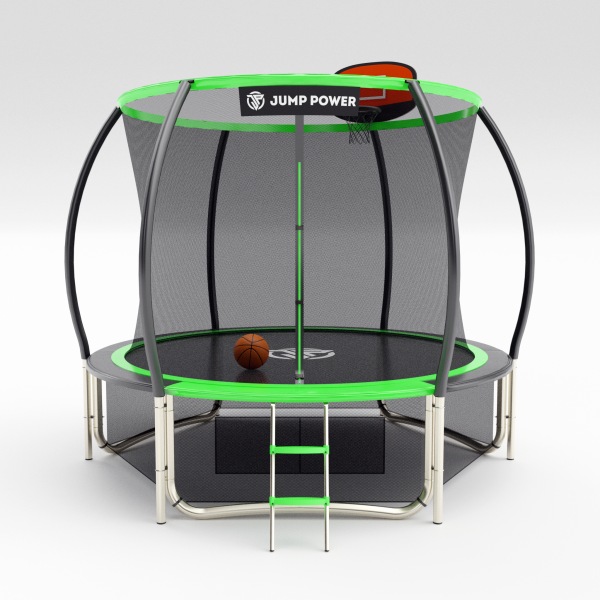 Батут Jump Power 10 ft Pro Inside Basket Green