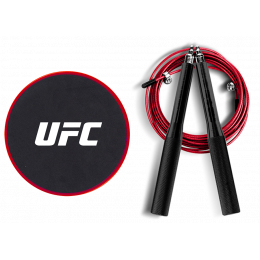 Набор для тренировки ног UFC (Скоростная скакалка и Слайдеры)