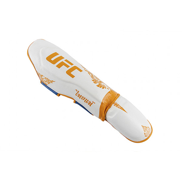 UFC Premium True Thai Защита голени, цвет синий/белый, размер L
