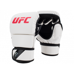 UFC Перчатки MMA для спарринга 8 унций белые S/M