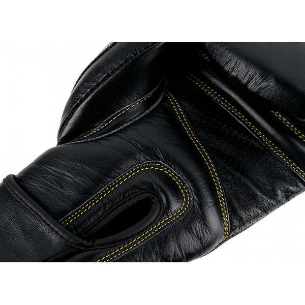 UFC Премиальные тренировочные перчатки на липучке чёрные - 16 Oz