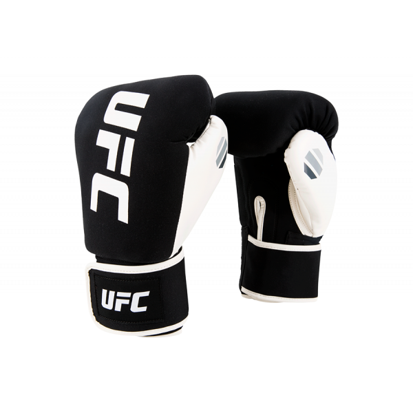 UFC Перчатки для бокса и ММА черные/белые - REG