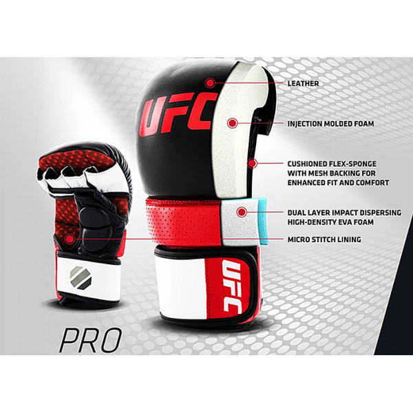 UFC PRO Перчатки для спарринга черные S/M