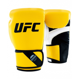 UFC Pro Fitness Перчатки тренировочные для спарринга желтые - 8 Oz