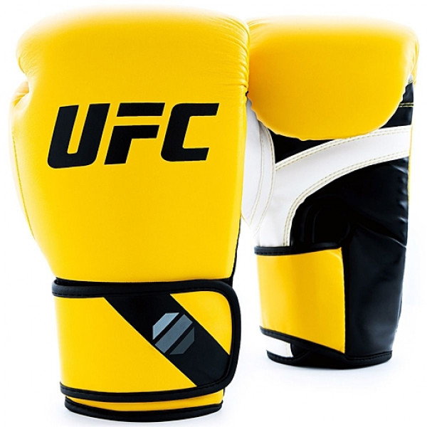 UFC Pro Fitness Перчатки тренировочные для спарринга желтые - 8 Oz