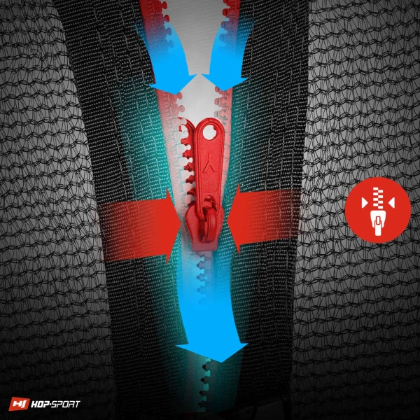 Батут Atlas Sport 312 см - 10ft BASIC (3 ноги) с внешней сеткой и лестницей BLUE