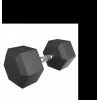 Гантель гексагональная UNIX Fit обрезиненная 30 кг / шт.