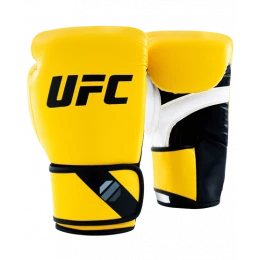 UFC Pro Fitness Перчатки тренировочные для спарринга желтые - 18 Oz
