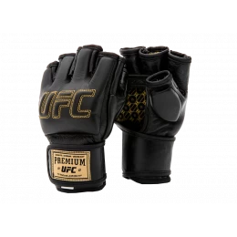 UFC Премиальные MMA тренировочные перчатки 6 унций чёрные L/XL