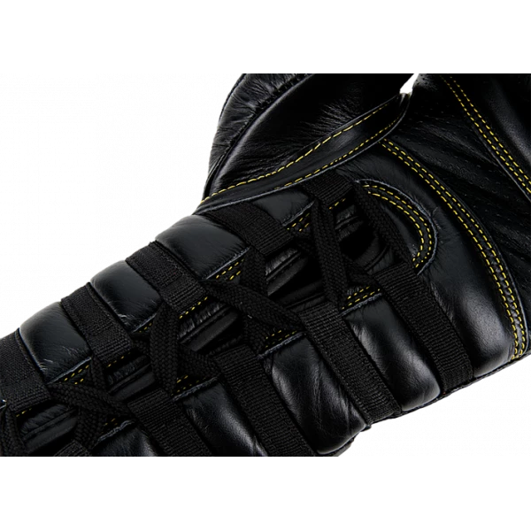 UFC Премиальные тренировочные перчатки на шнуровке черные - 14 Oz