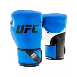 UFC Pro Fitness Перчатки тренировочные для спарринга голубые - 14 Oz